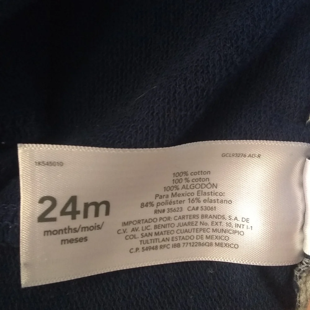 Infant Carter’s joggers 24 months